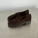 Produktbillede af BABETTE loafers i mørkebrun. Fra BySofieSønderby