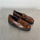 Produktbillede af brune COCO loafers. Fra BySofieSønderby