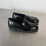 Produktbillede af sorte COCO loafers. Fra BySofieSønderby