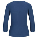 Produktbillede af navy FIFI boatneck. Set bagfra. Fra BySofieSønderby