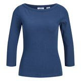 Produktbillede af navy FIFI boatneck. Set forfra. Fra BySofieSønderby