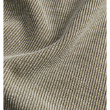 Detaljefoto af stof på Frankie t-shirt i vasket brun. På hvid baggrund. Fra by Sofie Sønderby