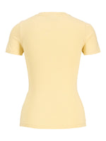 Produktbillede af gul GIGI top. Set bagfra. Fra BySofieSønderby