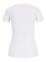 Produktbillede af hvid GIGI t-shirt. Set bagfra. Fra BySofieSønderby