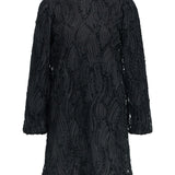 Produktbillede af sort LUCIE kjole. Set forfra. Fra BySofieSønderby.