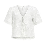 Produktfoto af MINI bluse, hvid på hvid baggrund - fra BySofieSønderby