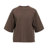 Produktfoto af Reynard t-shirt blusei brun. På hvid baggrund. Fra by Sofie Sønderby