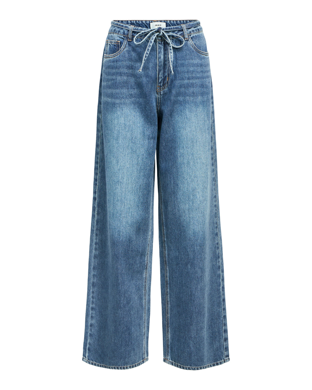 Produktbillede af ROSIE jeans i blå. Set forfra.  Fra BySofieSønderby