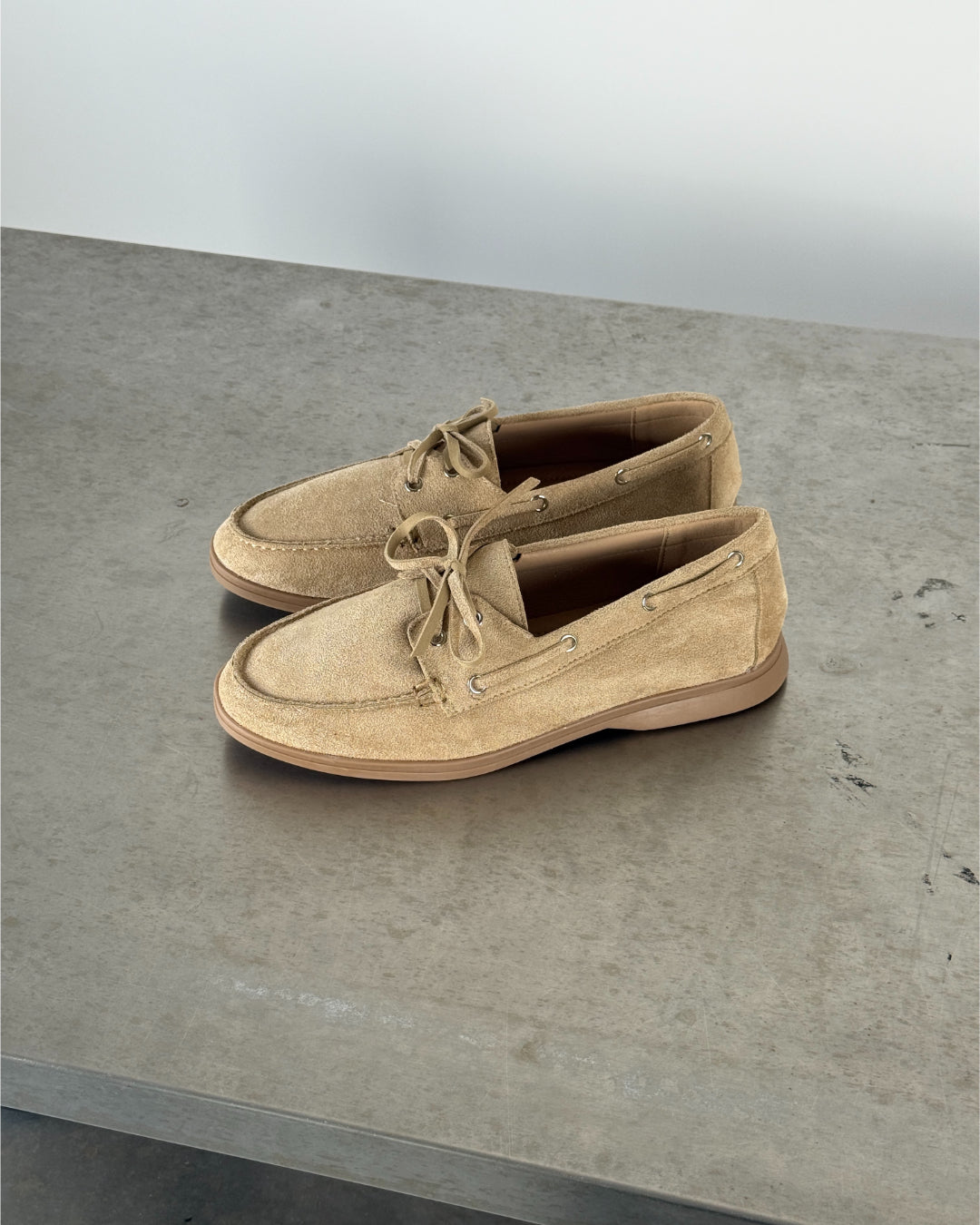 Billede af beige TERESA sejlersko. Fra BySofieSønderby