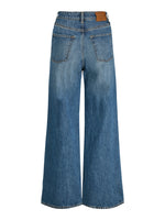 Produktbillede af blå TOKYO jeans med sy detalje. Set bagfra. Fra BySofieSønderby.