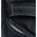 Detaljebillede af mørkeblå TOKYO jeans. Fra BySofieSønderby