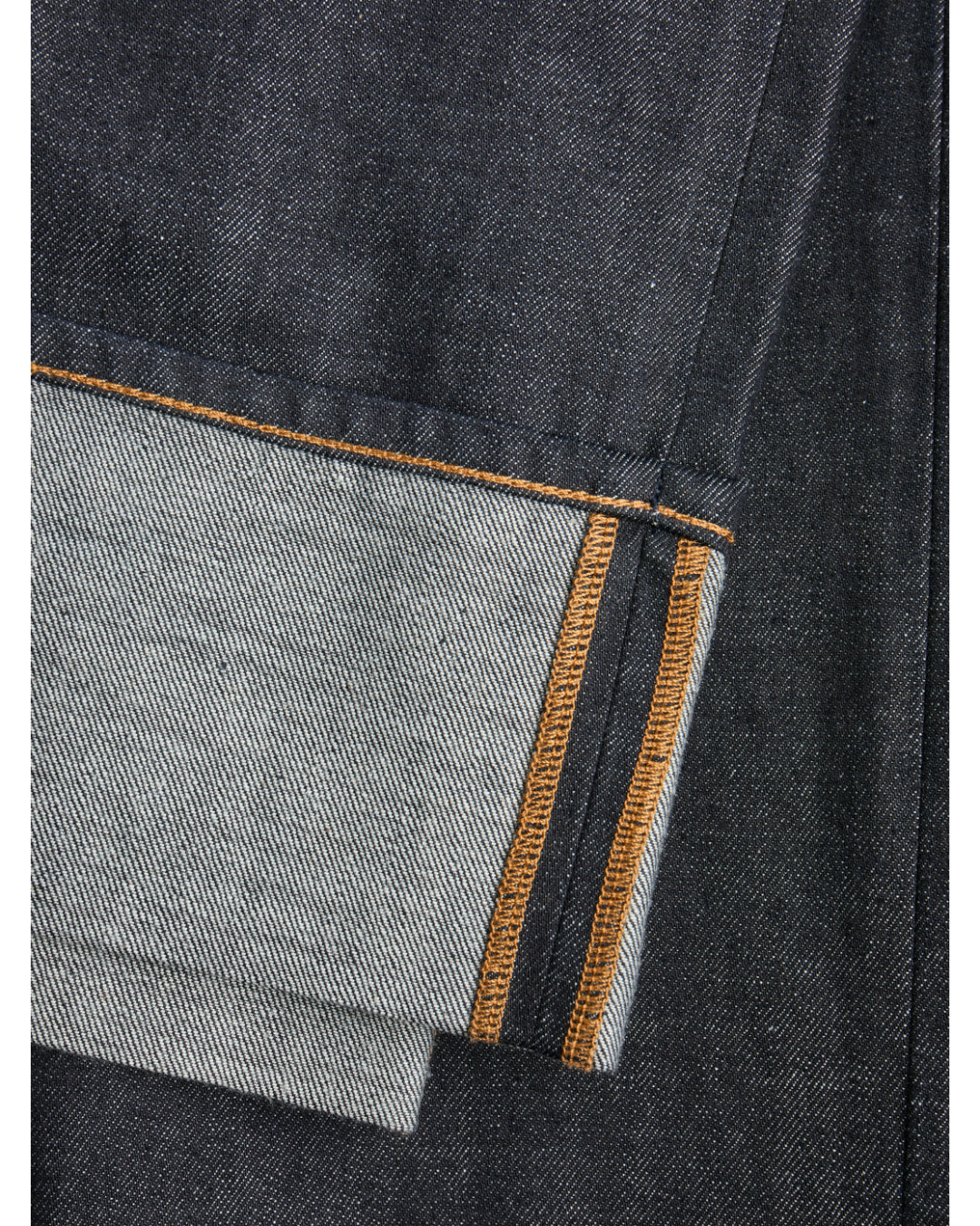 Detaljefoto af navy Tokyo jeans. Fra BySofieSønderby